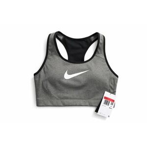 Nike Women's Sports Bra Racerback Gray Black Size L New With Tags